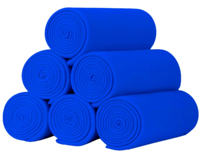 Fleece Throw Blankets Lightweight Warm Soft Cozy Pet-Friendly Bulk Fleece Throw Blanket Solid for Home Bed, Sofa, Office, Gifts, Outdoor (Assorted 2, Pack of 6-50 x 60 inch)