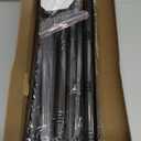 Black Long Curtain Rod Tension Shower Curtain Rods 30 to 130 inch Adjustable Spring Heavy Duty Rods for Bathroom Windows Outdoor Spliced and Telescopic Design No Drill No Slip Stainless Steel