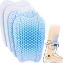 2Pcs/4Pcs Ski Guards Gel Pads, 6 x 4 Inch Snowboard Shin Pads, Reusable Ski Shin Protector Pad for Ski Boot Liner Reducing Pressure