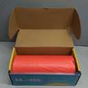 Niuara Red Plastic Table Cover Roll - 54IN x 300FT, Table Cloth for Rectangle Table with Slide Cutter, Plastic Table Cloth Disposable with Cut-to-Size Design for Weddings, Banquets, Parties