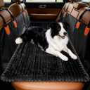 Dog Car Seat Covers for Back Seat, Dog Bed for Car, Car Seat Protector, Fit for Backseat Extenders, Non-Slip Soft Durable for Cars Trucks and SUVs(Black,50x24.6 inch)