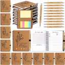 Watersay 40 Pcs Christian Women Gifts Bulk Bible Notebook with Sticky Note Prayer Journal Religious Notepad Pen Fathers Day Church Gift for Women Men Sunday School (Aesthetic Study Page Style)