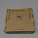 Mega Handles Schein Privacy Door Handle - 1 Pack Interior Reversible Gold Door Handle, Heavy Duty Bed & Bath Door Handles with Privacy Door Lock, Fits All Standard Doors - Satin Brass