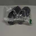 Litfun Memory Foam Slippers for Women Cozy Warm House Shoes Indoor and Outdoor (10-10.5, Black)