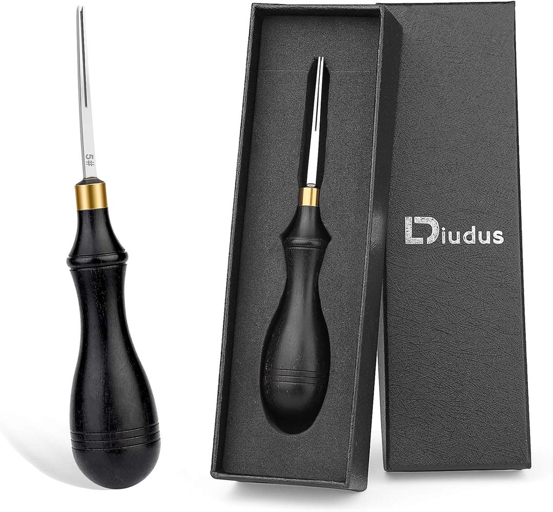 Leather Edge Bevelers, Edge Skiving Beveler 0.6mm, Leather Working Tools Leather Skiver Tool for Leathercraft Working(5#)