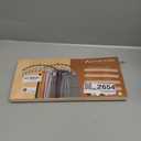 Legging Organizer for Closet, Metal Yoga Pants Hangers 2 Pack w/10 Clips Holds 20 Leggings, Space Saving Hanging Closet Organizer w/Rubber Coated Closet Organizers and Storage, Black