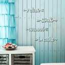 Pigort 4 Pcs Bathroom Wall Decor Wooden Soak Relax Unwind Breathe Plaque Wall Arts Decorations Cutout Farmhouse Sign for Toilet Dressing Room Laundry Room (Tin)