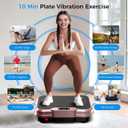 AoraPulse Vibration Plate Exercise Machine, Vibration Plate for Lymphatic Drainage Weight Loss, 400 Lbs Capacity Full Body Workout Vibrate Fitness Platform for Home Women Men