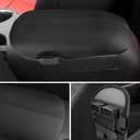 INTGET Center Console Cover for 2026 Ford Mustang Accessories 2015-2025 2016 2017 2018 2019 2020 2021 2022 2023 2024 Ecoboost/GT Armrest Car Arm Rest Box Lid Middle Seat(Black Stitches, 2015-2026)