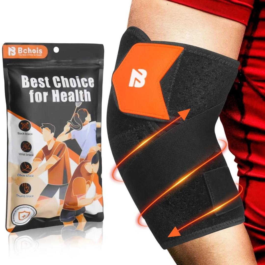 Adjustable Elbow brace for Tennis,Dual Directional Elbow Compression Sleeve,Elbow support With Tennis Elbow,Golfers Elbow,Bursitis,Elbow Sprains,Arthritis,Comfortable Elbow Straps,Elbow Pain Relief,for Women Men (Black)