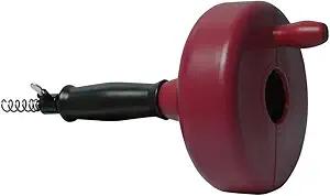 Plumb Craft Manual Canister Drain Pipe Auger 25' (foot) for Small to Medium Household Drains up to 2" inch in diameter
