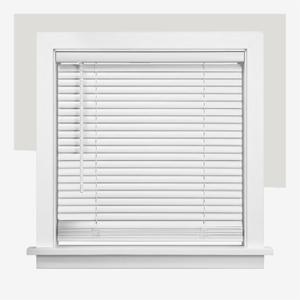 CHICOLOGY Cordless Mini Blinds for Indoor Windows, 23" W x 48" H, White Vinyl 1" Slats with Tilt Wand, Light Filtering to Room Darkening, Moisture-Resistant, Child-Safe, Screw-Mount Installation
