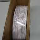 bUCLA 48Pieces Gold Plastic Dessert Plates Disposable - 7.5inch Premium Hard White with Gold Rim Plastic Salad/Appetizer/Small Cake Plate for Thanksgiving&Party (48PCS)