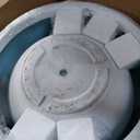 Kante Set of 3 White Concrete Bowl Planters 19.9" 15.7" 11.8" Dia