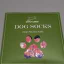 EXPAWLORER Dog Socks for Hardwood Floors, Dog Shoes for Winter, Dog Booties for Cold Pavement to Prevent Licking, Paw Protectors Strong Traction Control for Small Medium Large Dogs,Pink Purple L