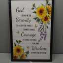 Serenity Prayer Framed Wall Art Bible Verses Wall Decor 16x24 Inch