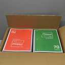 miikoul 1-Subject Notebook Bulk,36 Pack Spiral Notebook,College Ruled,8 x 10 Inch, 70 Sheets,3-Hole Punched Paper,Subject Notebooks for School& Office,Assorted Colors