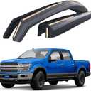 Goodyear Shatterproof in-Channel Window Deflectors for Ford F150 2015-2020 SuperCrew, Rain Guards, Window Visors, Vent Deflector, Truck Accessories, 4 pcs- GY003407