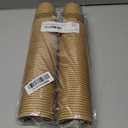 Kraft 100 Pack Paper Cups - 8 Oz Hot Compostable Cups for Coffee, Water & More