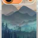 Mountain Landscape Sunrise Phone Case Compatible with iPhone 17 Pro, Aesthetic Mountain Sunset Phone Cover for iPhone 17 Pro