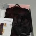 REECHO Hair Extensions, 4PCS Clip in Hair Extensions HE001 Natural Soft Synthetic Hairpieces for Women, Dark Burgundy (Black to Burgundy Ombre)