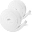 2 Rolls Air Conditioner Window Seal - PVC Foam Tape, 2 Inch x 0.8 Inch x 6.5 Ft, White, Weather Stripping for AC Window Insulation