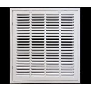 HVAC Premium 22 x 26 Duct Opening Steel Return Air Filter Grille, for 1-inch Filter, Removable Door, Flat Stamped HVAC Vent Cover Grille, Outer Dimensions 24.5 x 28.5