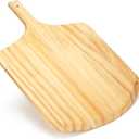LotFancy Pizza Peel 12 inch, Wood Pizza Spatula Paddle, Pizza Cutting Board with Handle, Wood Serving Tray for Charcuterie Cheese (12" x 17)
