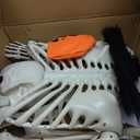 UMEELR 5.4FT Halloween Life Skeleton with Spider, Full Size Skeleton for Halloween Patio Lawn Garden Props Spooky Party Decoration