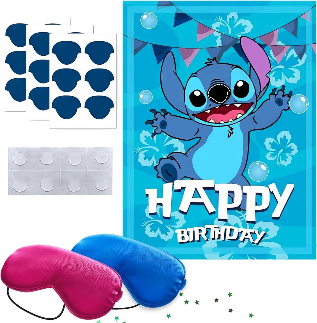 Blue Decor Birthday Decorations Boy Party Games for Room Posters Toys and Games Room Dcor