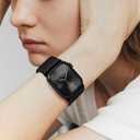 6 x Stretchy Band with Magnetic Clasp Compatible for Apple Watch Bands Women Men 38mm 40mm 41mm 42mm 44mm 45mm 46mm 49mm, Nylon Sport Solo Loop for iWatch Series 11/10/9/8/7/6/SE/5/4/Ultra 3 2 1 (Black)