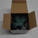 SURAIELEC Outdoor 3 Way Plug Adapter, Multi Plug Outlet Waterproof, 1 to 3 Power Splitter, Electrical 15A Multiple Outlet Extender with Cover for Outside Garden Garage, Green, ETL Listed, 3 Pack