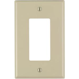 Leviton 1-Gang 1-Decora Midway Nylon Wallplate, PJ26-I, Ivory