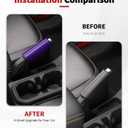 JWWY Interior Trim Kit Full Set Dress-Up Decor Set Center Console Gear Shift Dashboard Panel,Door Window Switch Knob Speaker Cover Trim for 2024–2026 Jeep Wrangler JL JLU & Gladiator JT Purple 28pcs