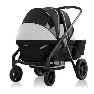 Evenflo Pivot Xplore Dreamz All-Terrain Stroller Wagon
Fits 2 Children or up to 110 lbs, Includes Bassinet Insert, Compact Fold (Jetsetter Black)