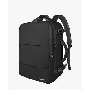 Taygeer Travel Laptop Backpack for Men Women, Airplane Approved Travel Backpack Suitcase with Usb Charging Port, Lightweight College 35l Luggage Bag 15.6inch Laptop Mochila Gifts for Business,Black