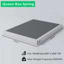 ALDRICH Low Profile Box Spring Queen Size,3 Inch Heavy Duty Metal Box Spring for Queen Bed,Mattress Foundation Non-Slip/No Noise/Easy Assembly (Queen)