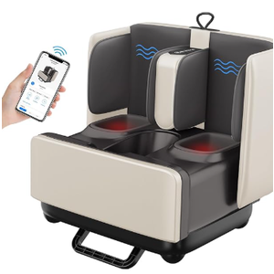 COMFIER 2-in-1 Shiatsu Foot Massager&Foot Rest,FSA HSA Eligible Foot and Calf Massager with APP Control,Heated Feet Massager for Foot Pain Relief,Gifts for Men Women