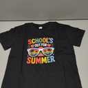T-shirtToddler Last Day of School T-Shirt Kids Happy Last Day of School Shirt Funny Short Sleeve Tee Boys Girls Cotton, 130, Black