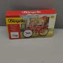 Leadigol Bicycle Creative Retro Model Home Desk Stand Clock Glamorous Bedroom Quartz