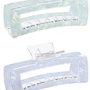 Molans 5Inch Large Hair Claw Clips 2 PCS for Women - Acrylic Hair Accessories for Thick Hair and Long Hair, Big Strong Durable Hair Applique, Oversized Non-slip Rectangle Butterfly Jaw Hair Clips