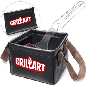 GRILLART Grill Brush Bristle Free, Soak Basin, Perfect Partner for Steam Wizards Grill Brush (Only Soak Basin No Grill Brush)