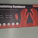 Insulating Gloves For High Voltage Electrical Work 1.8mm-Thickness Protective Gloves Cut & Stab Resistant 12kVAC/22kVDC Max Red Rubber Insulating Handwear For Lineworker Electricians