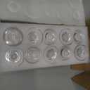 Glasseam Glass Tapered Candlestick Holders: 10Pcs Small Taper Candle Holders Bulk Clear Candle Sticks Holder Decor Short Modern Candle Holder for Table Centerpiece Wedding Christmas Dinner Party