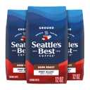 Seattles Best Coffee, Dark Roast Ground Coffee, Post Alley, 100% Arabica, 3 Bags (12 oz Each)