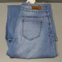 roswear Women's Wide Leg Jeans Casual High Waisted Stretch Baggy Loose Denim Pants (Light Blue) S