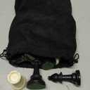 Sumind 32 Pcs Chess Pieces Only Plastic Chessman Set for Replacement of Missing Pieces Pawn 95 Mm/ 3. 7 Inch King's Height Tournament Chess Set with Storage Bag for Board Game White and Black