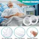 10 Pack 4Ft Adult Oxygen Nasal Cannula, Soft Oxygen Tubing for Adult, Cannula Nasal Tubing with Soft Curved Nose Piece, High Flow Lightweight Tube (Transparent)