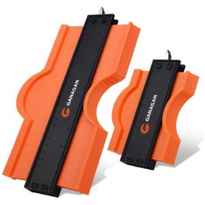 Contour Gauge with Lock|10+5 Inch Construction Rulers Measure Tool for Corners and Contoured, Handyman DIY Woodworking Tools, Construction Carpenter Tools, Super Contour Duplicator for Men Husband Dad