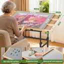 2000 Piece Rotating 4-Tilting-Angle Puzzle Table with Metal Lazy Susan, 2000PCS